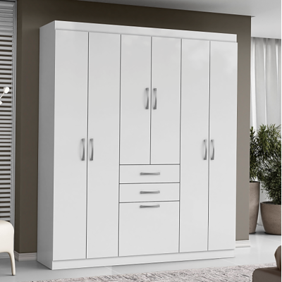 Guarda Roupas Casal 7 Portas 2 Gavetas Lisboa Aramóveis Branco Cod 507.067 Guarda Roupas Casal 7 Portas 2 Gavetas Lisboa Aramóveis Branco Cod 507.067